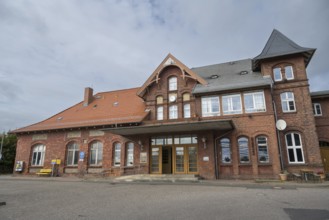 Station, listed building, Sassnitz, Rügen, island, Baltic Sea, Mecklenburg-Western Pomerania,