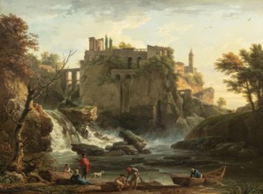 Claude Joseph Vernet (14 August 1714 - 3 December 1789), French painter, here his work, View Of