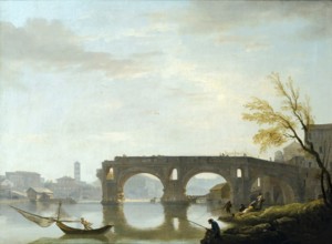 Claude Joseph Vernet (14 August 1714 - 3 December 1789), French painter, here his work, View Of The