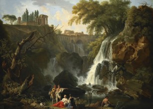 Claude Joseph Vernet (14 August 1714 - 3 December 1789), French painter, here his work, The Cascade