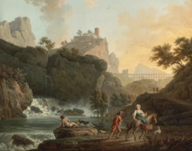 Claude Joseph Vernet (14 August 1714 - 3 December 1789), French painter, here his work, A Rocky