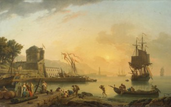 Claude Joseph Vernet (14 August 1714 - 3 December 1789), French painter, here his work, A Grand