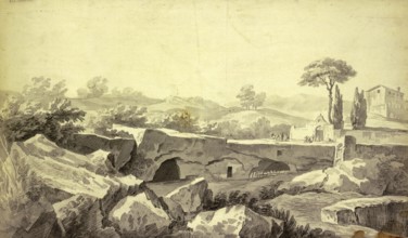 Claude Joseph Vernet (14 August 1714 - 3 December 1789), French painter, here his work, Etude faite