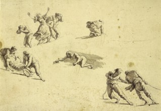 Claude Joseph Vernet (14 August 1714 - 3 December 1789), French painter, here his work, Staffages