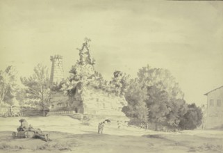 Claude Joseph Vernet (14 August 1714 - 3 December 1789), French painter, here his work, Tomb of the