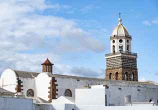 Iglesia de Nuestra Señora de Guadalupe church with church tower, Teguise, Lanzarote, Canary