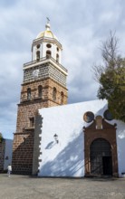 Iglesia de Nuestra Señora de Guadalupe Church with bell tower, Plaza de la Constitución, Teguise,