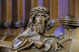 Choir Stühl, Ulm Cathedral, Ulm, Baden-Württemberg, Germany