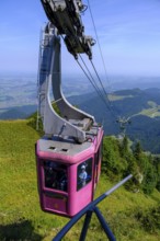 Hochfellnbahn, Gondel, am Hochfelln, Bergen, Chiemgau, Upper Bavaria, Bavaria, Germany