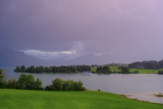 Forggensee, Illasbergsee, Ostallgäu, Swabia, Bavaria, Germany