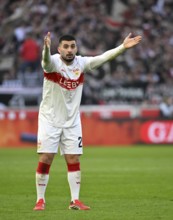 Deniz Undav VfB Stuttgart (26) Gesture Gesture angry, angry, disappointed, Football Bundesliga,