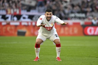 Deniz Undav VfB Stuttgart (26) Gesture Gesture angry, angry, disappointed, Football Bundesliga,