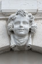 Head of a Bacchus above a gate, Venice, Veneto, Italy
