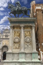 Equestrian statue of Bartolomeo Colleoni, Italian general, 1400-1475, Venice, Veneto, Italy