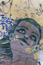 Graffiti on a house wall, Venice, Veneto, Italy