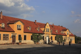 Courtyard, Heidecksburg Castle, the former residence of the princes of Schwarzburg-Rudolstadt,