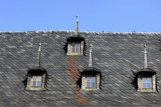 Roof detail, Ehemaliges Rittergut Schloss Kochberg near Großkochberg, Rudolstadt,