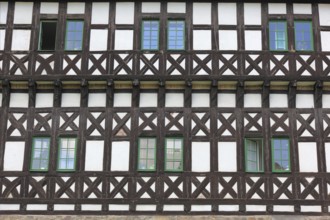 Timbered structure of the hunting lodge of the Counts of Schwarzenburg-Rudolstadt in Paulinzella,