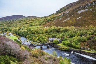 Caban Coch Dam, Elan Valley, Caban-Coch Reservoir, Rhayader, Wales, UK