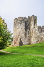 Chepstow Castle, River Wye, Chepstow, Monmouthshire, Wales, UK