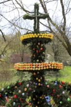 Osterbrunnen an der Aufseßquelle in Königsfeld, Franconian Switzerland, Bamberg district, Upper