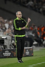 Coach coach Martin O'Neill Celtic Glasgow FC on the sidelines gesture gesture soccer UEFA Europa