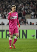 Goalkeeper Alexander Nübel VfB Stuttgart (33) Cheering Football UEFA Europa League, MHPArena, MHP