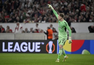 Goal celebration goalkeeper Vijami Sinisaldo Celtic Glasgow FC (12) Football UEFA Europa League,
