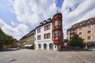Fürstlich Castellsche Bank, Credit-Casse AG, residential and commercial building, historic