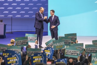 38th Federal Party Conference of the CDU in Stuttgart. Applause for Manuel Hagel after his speech.