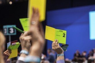 Stuttgart, Baden-Württemberg, 38th Federal Party Congress of the CDU of Germany in Stuttgart.