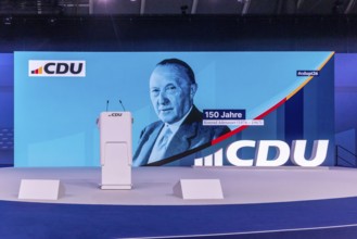 38th party congress of the CDU of Germany in Stuttgart. Federal Chancellor Friedrich Merz was