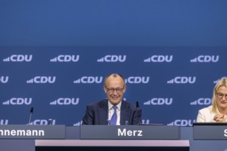 38th Federal Party Conference of the CDU in Stuttgart. Friedrich Merz (Member of the Bundestag,