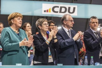 38th Federal Party Congress of the CDU of Germany in Stuttgart. Angela Merkel, Annegret