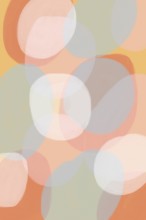 This illustration features overlapping pastel circles creating a soothing abstract background.