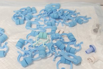 Nose clips for accurate spirometry, for restriction of nasal airflow to ensure precise lung