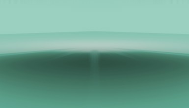 This 3D rendered image features a soft transition from light to dark green hues, creating a