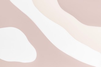 A soothing abstract background features flowing organic shapes in soft pastel shades of acrylic