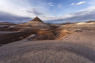 A stunning view of the Hanksville bentonite formations in Utah, USA. The landscape features