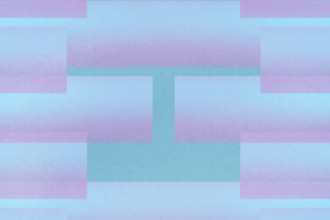 An illustration featuring a geometric pattern in soft pastel shades of blue and pink, suitable for