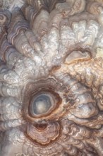 A stunning aerial view captures the intricate patterns and rich colors of bentonite sandstone in