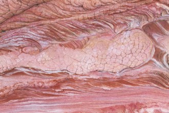 Explore the intricate textures and flowing lines of the Vermilion Cliffs in Arizona, USA. This