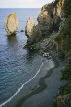 A breathtaking coastal view of Sherwink, Trinity, Newfoundland capturing the waves gently lapping