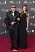 Patrick Dempsey with woman Jillian Dempsey - EE BAFTA FILM AWARDS 2026, The Royal Festival Hall,
