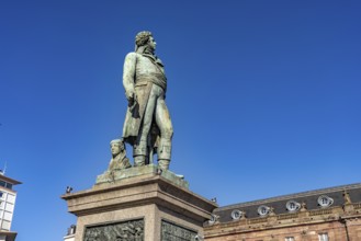 Statue of General Kleber on Place Kléber in Strasbourg, Alsace, France