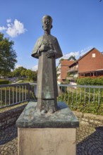 Saint John Nepomuk bridge saint, general architecture, houses, brick buildings, residential