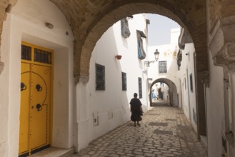 Tunis, Tunisia. 15th May 2024 Traditional architecture along the narrow streets of Tunis Medina,