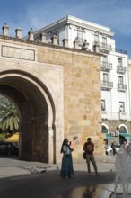 Tunis, Tunisia. 24th May 2024 The old Bab el Bhar a historical city gate and landmark dividing the