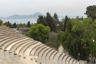 The Roman theatre, part of the ancient archaeological ruins of the Phoenician city of Carthage
