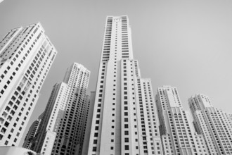 Dubai, United Arab Emirates. July 2nd 2019 Luxury beachside apartments and hotels at Jumeirah